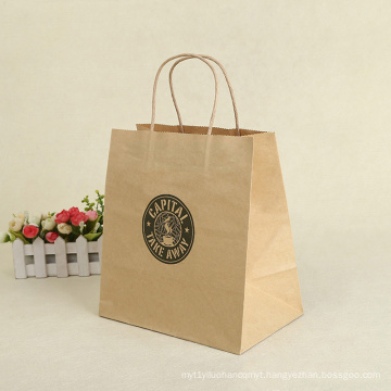 Wholesale Kraft paper Bags For Gifts Shopping Bag